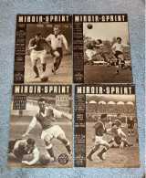 4 Anciennes Revues Magazines MIROIR SPRINT Spécial FOOTBALL  An 1952. - 1950 à Nos Jours