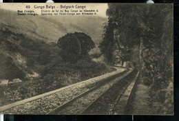 Carte Avec Vue: N° 43 - 49 ( Bas-Congo : Chemins De Fer Du Bas-Congo Au Km 5 ) Obl. BANDUNBU - 15/01/1923 - Ganzsachen