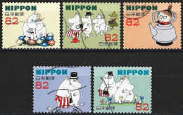 Japan 2015 - Mi 7232... - YT 7002... ( Moomins ) - Used Stamps