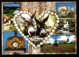 FRANCE    -  2014 .   Franche-Comté.  ' ânes ,  Coeur.... - Donkeys