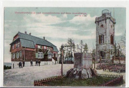 39036811 - Auersberg Mit Unterkunftshaus Und Turm Gelaufen Von 1910 Kleiner Knick Unten Rechts, Sonst Gut Erhalten - Eibenstock