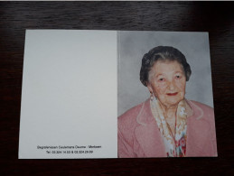 Maria Van Eeckhout ° Borgerhout 1913 + Deurne 2004 (Fam: Jennes - Lambrechts) - Décès