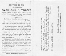 Doodsprentje / Image Mortuaire Marie Volcke - Heule Oostrozebeke 1867-1947 - Overlijden