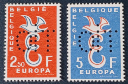 Belgie 1959 Prive Uitgave Obp.Pr.133/134 Perforatie OIT - MNH-Postfris - Privat- Und Lokalpost [PR & LO]