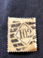 GB  SG 110  9d Straw Plate 4 - Used Stamps