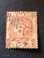 GB  SG 114  10d Deep Red Brown Plate 1 - Used Stamps