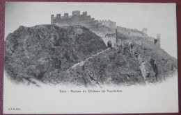Delcampe - Sion (VS) -  Ruines Du Chateau De Tourbillon - Sion