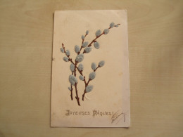 Carte Postale Ancienne En Relief JOYEUSES PÂQUES - Pasqua