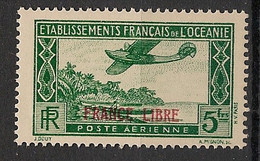 OCEANIE - 1941 - Poste Aérienne PA N°YT. 3 - France Libre - Neuf * / MH VF - Aéreo