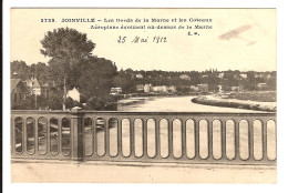 94 - JOINVILLE - Les Bords De La Marne Et Les Coteaux - Avion Evoluant Au Dessus De La Marne En 1912 - Joinville Le Pont