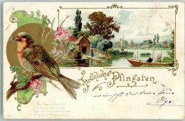 39679911 - Vogel Angler Boot Bahnpost Rheine Lohne Zug 531 18.3.02 Lithographie - Pentecost