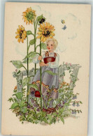 39791311 - SignNr. 756 . Schwarz-Torinus Blumenkind Sonnenblume  Schmetterling - Autres & Non Classés