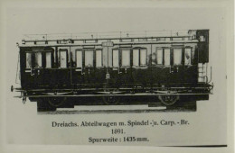 Dreiachs. Abteilwagen M. Spindel - U. Carp.- Br. 1891 - Treinen