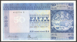 Hong Kong HSBC 50 Dollars P-184d 1977 XF To AUNC - Hongkong