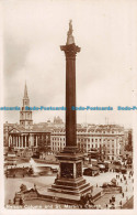 R097937 Nelson Column And St. Martins Church. London. RP - Other & Unclassified