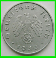 ALEMANIA - GERMANY SERIE DE 7 MONEDAS DE 10 REICHSPFNNIG TERCER REICHS ( AÑO 1942 CECAS - A - B -D - E - F - G - J ) - 10 Reichspfennig