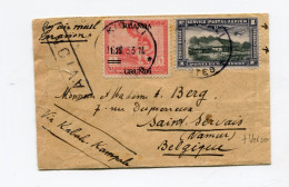 !!! CONGO BELGE, LETTRE PAR AVION DE KIGALI POUR NAMUR DE 1933 - Covers & Documents