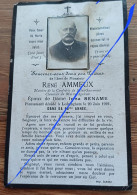 Image Religieuse Pieuse René Ammeux Décédé à Ledringhem En 1922 - Santini