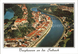 72499433 Burghausen Salzach Fliegeraufnahme Deutschlands Laengste Burg Burghause - Burghausen