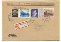 DL/26  Deutschland  Einschreiben Umschlag 1942 - Cartas & Documentos