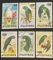 FILIPINAS 1984 - AVES - PAJAROS - YVERT 1655/1660** SPECIMEN - Filippijnen