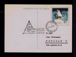 Gc8624 POLOGNE Winter "folklore 2nd Int.festival -montaguards Terrestres Zakopane" Postal Stationery WROCLAW - Baile