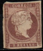 ESPAGNE 1857-60 O AMINCI-THINNED - Used Stamps