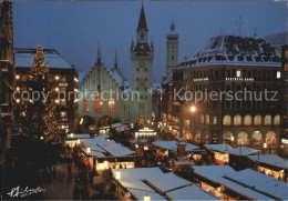 72499288 Muenchen Marienplatz Weihnachtsmarkt Muenchen - München