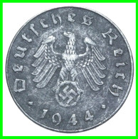 ALEMANIA - GERMANY SERIE DE 6 MONEDAS DE 10 REICHSPFNNIG TERCER REICHS ( AÑO 1944 CECAS - A - B -D - E - F - G ) - 10 Reichspfennig
