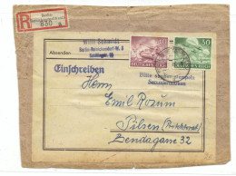 DL/32  Deutschland  Einschreiben Umschlag SCHNITT  1943 - Briefe U. Dokumente