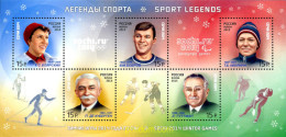 318416 MNH RUSIA 2013 22 JUEGOS OLIMPICOS DE INVIERNO SOCHI 2014 - DEPORTISTAS LEGENDARIOS - Unused Stamps