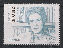 FRANCE - 2016 - N°YT. 5079 - Francoise Giroud - Neuf Luxe ** / MNH / Postfrisch - Nuevos