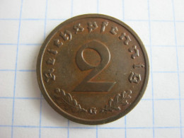 Germany 2 Reichspfennig 1938 G - 2 Reichspfennig