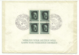 DL/39 Deutschland   Umschlag  1937 BLOCK FLUGPOST - Cartas & Documentos