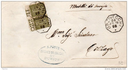 1898 LETTERA CON ANNULLO OTTAGONALE ORZIVECCHI BRESCIA - Storia Postale