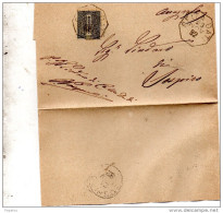1892  LETTERA CON ANNULLO  OTTAGONALE CELLA DATI CREMONA - Poststempel