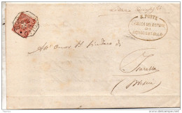1897  LETTERA CON ANNULLO  OTTAGONALE BORGOSATOLLO BRESCIA - Poststempel