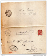 1891  LETTERA CON ANNULLO  OTTAGONALE CORZANO BRESCIA - Storia Postale