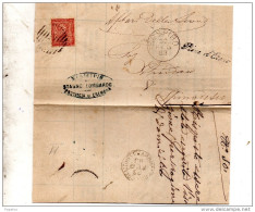 1883 LETTERA CON ANNULLO  IN CORSIVO  PIEVE D'OLMI CREMONA + SOSPIRO - Poststempel