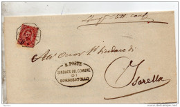 1894  LETTERA CON ANNULLO  OTTAGONALE BORGOSATOLLO   BRESCIA - Poststempel