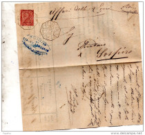 1884 LETTERA CON ANNULLO  OTTAGONALE PIEVE D'OLMI CREMONA - Marcofilía