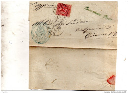 1883 LETTERA CON ANNULLO IN CORSIVO LUMEZZANO PIEVE  BRESCIA - Poststempel