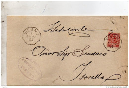 1903  LETTERA CON ANNULLO  OTTAGONALE  VISANO    BRESCIA - Storia Postale
