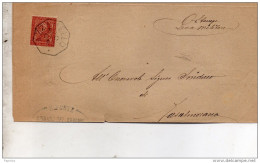 1898  LETTERA CON ANNULLO  OTTAGONALE  AZZANELLO CREMONA - Storia Postale