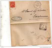 1894  LETTERA CON ANNULLO  OTTAGONALE  AZZANELLO CREMONA - Storia Postale