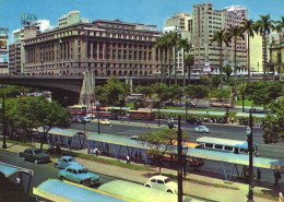 SAO PAULO, ARCHITECTURE, BRIDGE, BUS, CARS, BRAZIL, POSTCARD - São Paulo
