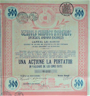 Usinele Chimice Romane-S.A.Bucuresti- Titlu De Una Act. (1920) - Industry