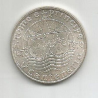 SAO TOME AND PRINCIPE PORTUGAL 50$00 ESCUDOS 1970 SILVER - Sao Tomé E Principe