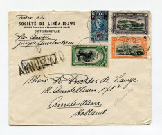 !!! CONGO BELGE, LETTRE PAR AVION DE COSTERMANVILLE DE 1933 POUR AMSTERDAM - Covers & Documents