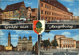 72498371 Augsburg Perlachturm Rathaus Stadttheater  Augsburg - Augsburg